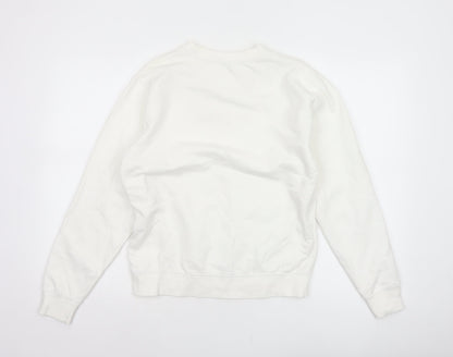 Six Stories Women’s Ivory S Bridey Wedding Crew Neck Pullover Sweatshirt