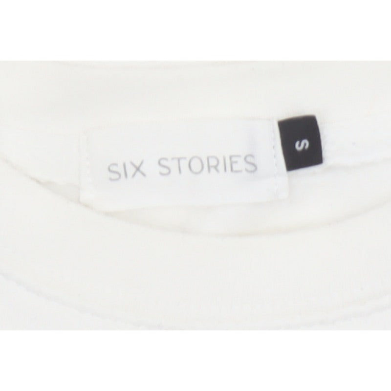 Six Stories Women’s Ivory S Bridey Wedding Crew Neck Pullover Sweatshirt