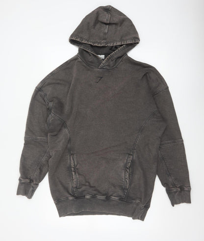 Gymshark Men’s Grey M Lifting Club Graphic Oversized Pullover Hoodie