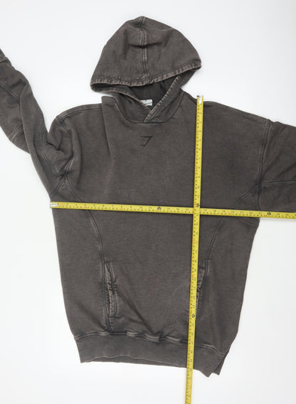 Gymshark Men’s Grey M Lifting Club Graphic Oversized Pullover Hoodie