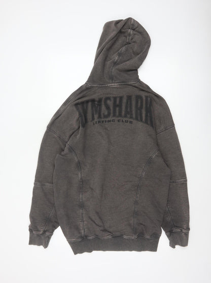 Gymshark Men’s Grey M Lifting Club Graphic Oversized Pullover Hoodie