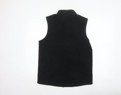 Cotton Traders Men’s Black M Basic Fleece Zip Bodywarmer Waistcoat