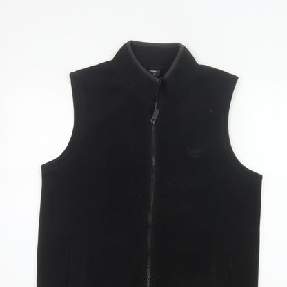 Cotton Traders Men’s Black M Basic Fleece Zip Bodywarmer Waistcoat