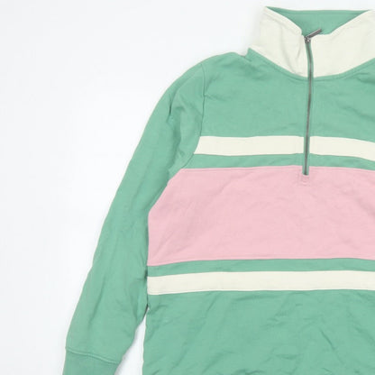 Joules Women’s Multicoloured UK 18 Colourblock Half Zip Sweatshirt