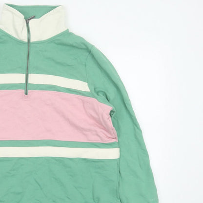Joules Women’s Multicoloured UK 18 Colourblock Half Zip Sweatshirt