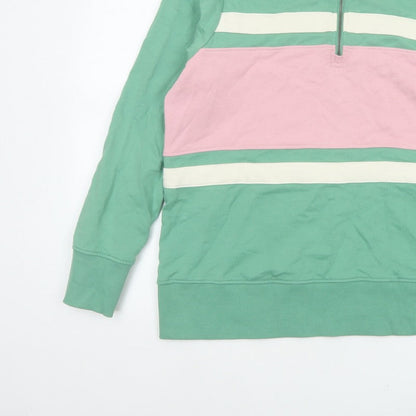 Joules Women’s Multicoloured UK 18 Colourblock Half Zip Sweatshirt