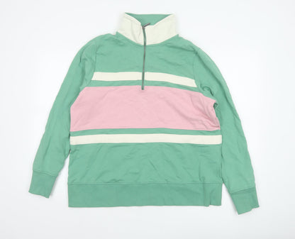 Joules Women’s Multicoloured UK 18 Colourblock Half Zip Sweatshirt