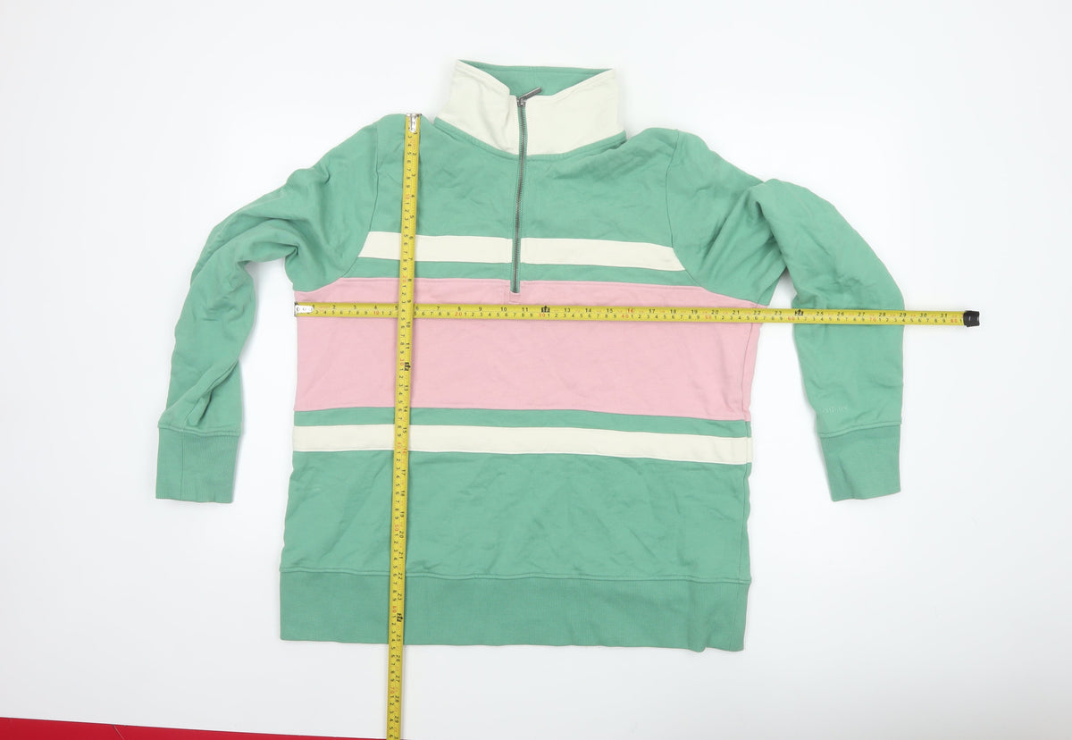 Joules Women’s Multicoloured UK 18 Colourblock Half Zip Sweatshirt