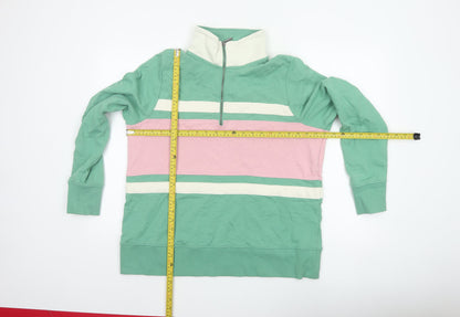 Joules Women’s Multicoloured UK 18 Colourblock Half Zip Sweatshirt