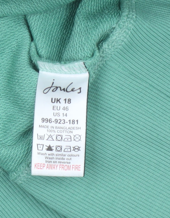 Joules Women’s Multicoloured UK 18 Colourblock Half Zip Sweatshirt