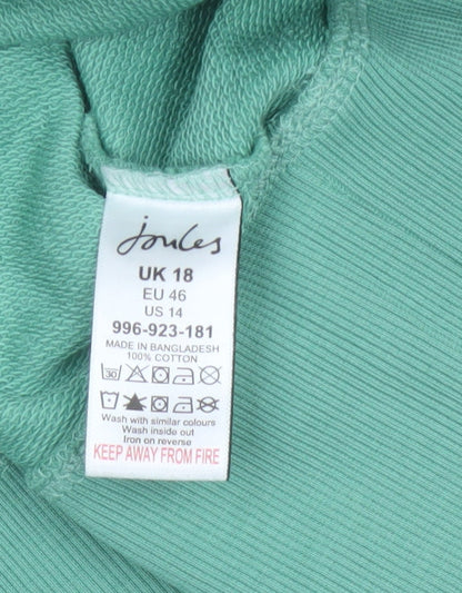 Joules Women’s Multicoloured UK 18 Colourblock Half Zip Sweatshirt