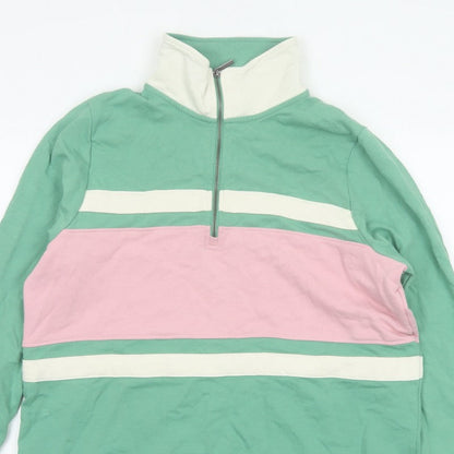 Joules Women’s Multicoloured UK 18 Colourblock Half Zip Sweatshirt