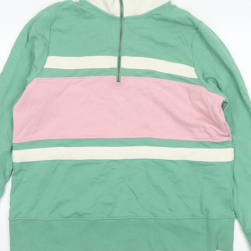 Joules Women’s Multicoloured UK 18 Colourblock Half Zip Sweatshirt
