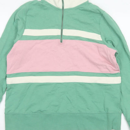 Joules Women’s Multicoloured UK 18 Colourblock Half Zip Sweatshirt