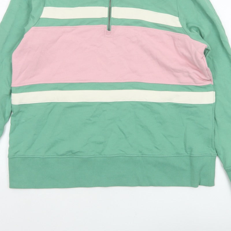 Joules Women’s Multicoloured UK 18 Colourblock Half Zip Sweatshirt