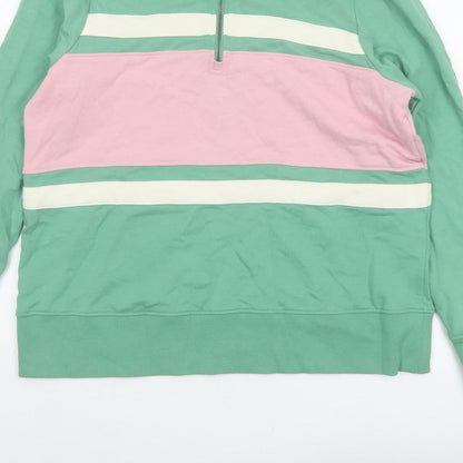 Joules Women’s Multicoloured UK 18 Colourblock Half Zip Sweatshirt