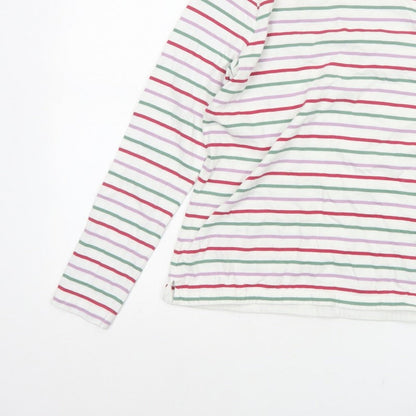 FatFace Women’s Multicoloured Stripe Cotton Long Sleeve T-Shirt UK 10