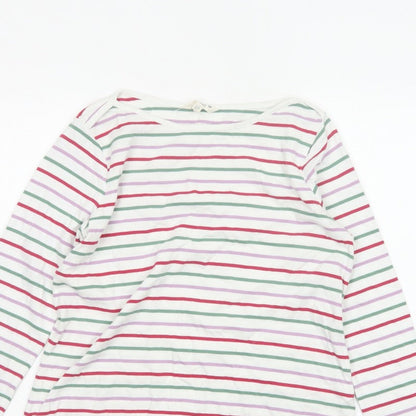 FatFace Women’s Multicoloured Stripe Cotton Long Sleeve T-Shirt UK 10
