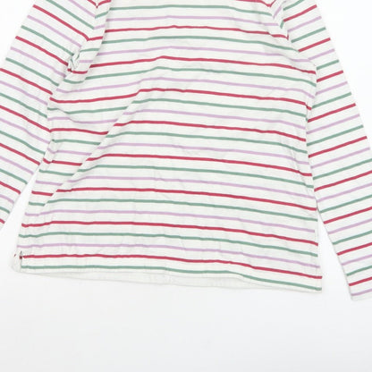 FatFace Women’s Multicoloured Stripe Cotton Long Sleeve T-Shirt UK 10