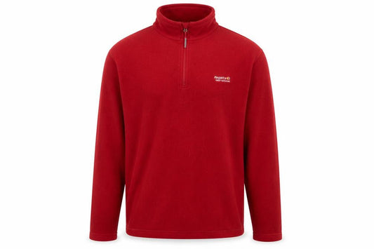 Regatta Men’s Red L 1/4 Zip Fleece Sweatshirt Outdoor Walking