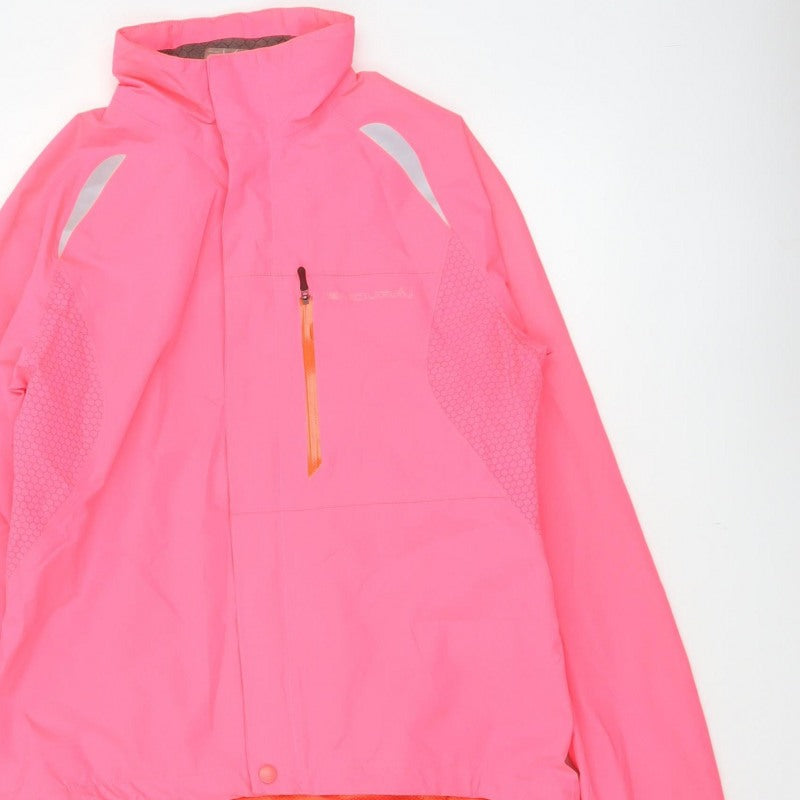 Endura Women Pink M Gridlock II Waterproof Reflective Cycling Jacket