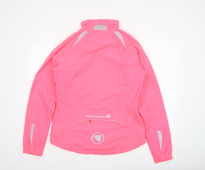 Endura Women Pink M Gridlock II Waterproof Reflective Cycling Jacket