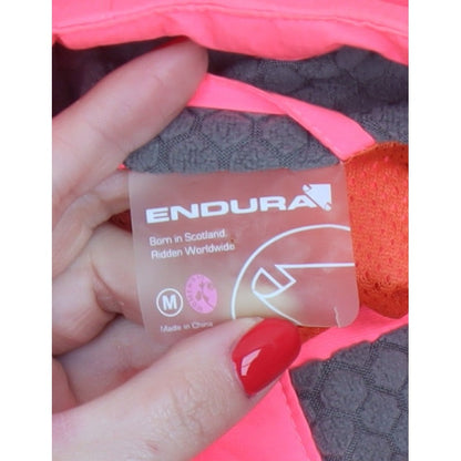 Endura Women Pink M Gridlock II Waterproof Reflective Cycling Jacket
