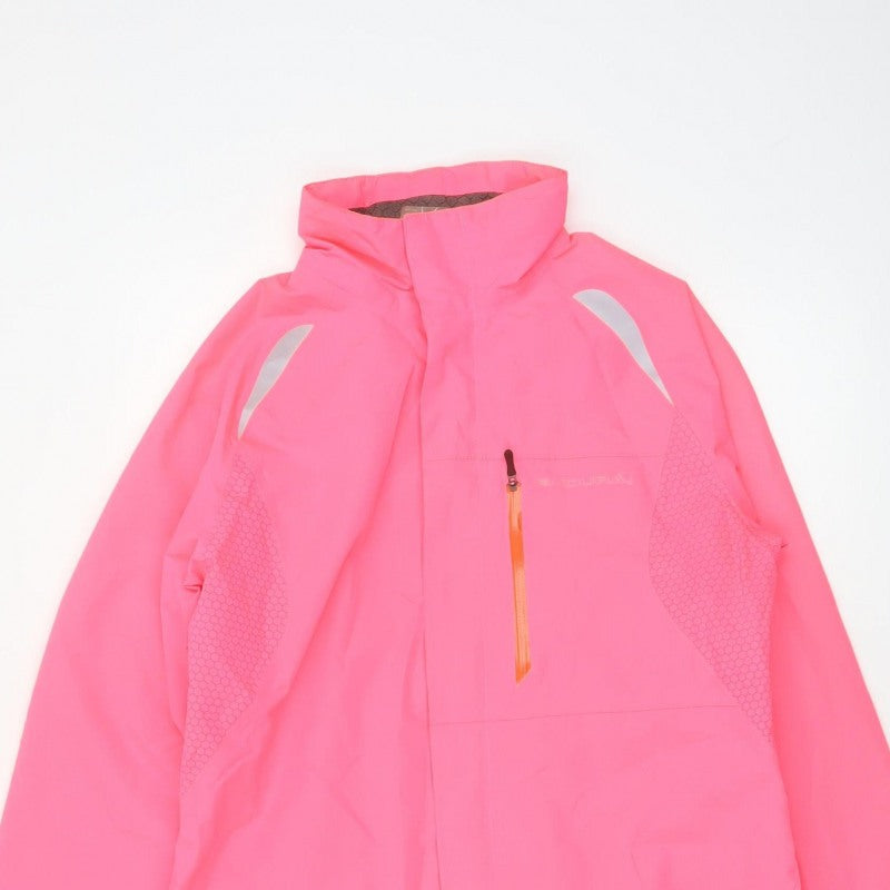 Endura Women Pink M Gridlock II Waterproof Reflective Cycling Jacket