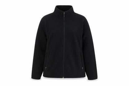 Marks and Spencer Women Black UK 24 Basic Fleece Full Zip Jacket
