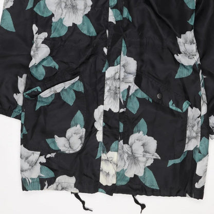 Anthropologie Women’s Multicoloured Floral Hooded Windbreaker Jacket UK 10
