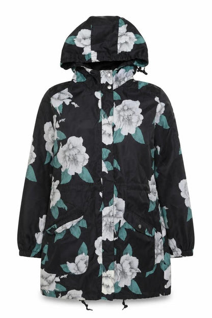 Anthropologie Women’s Multicoloured Floral Hooded Windbreaker Jacket UK 10