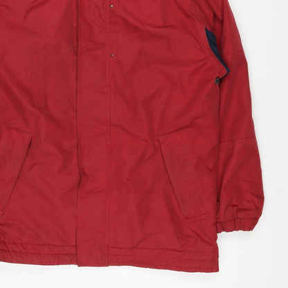 Hawkshead Men’s Red Navy L Hooded Anorak Outdoor Jacket