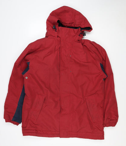 Hawkshead Men’s Red Navy L Hooded Anorak Outdoor Jacket