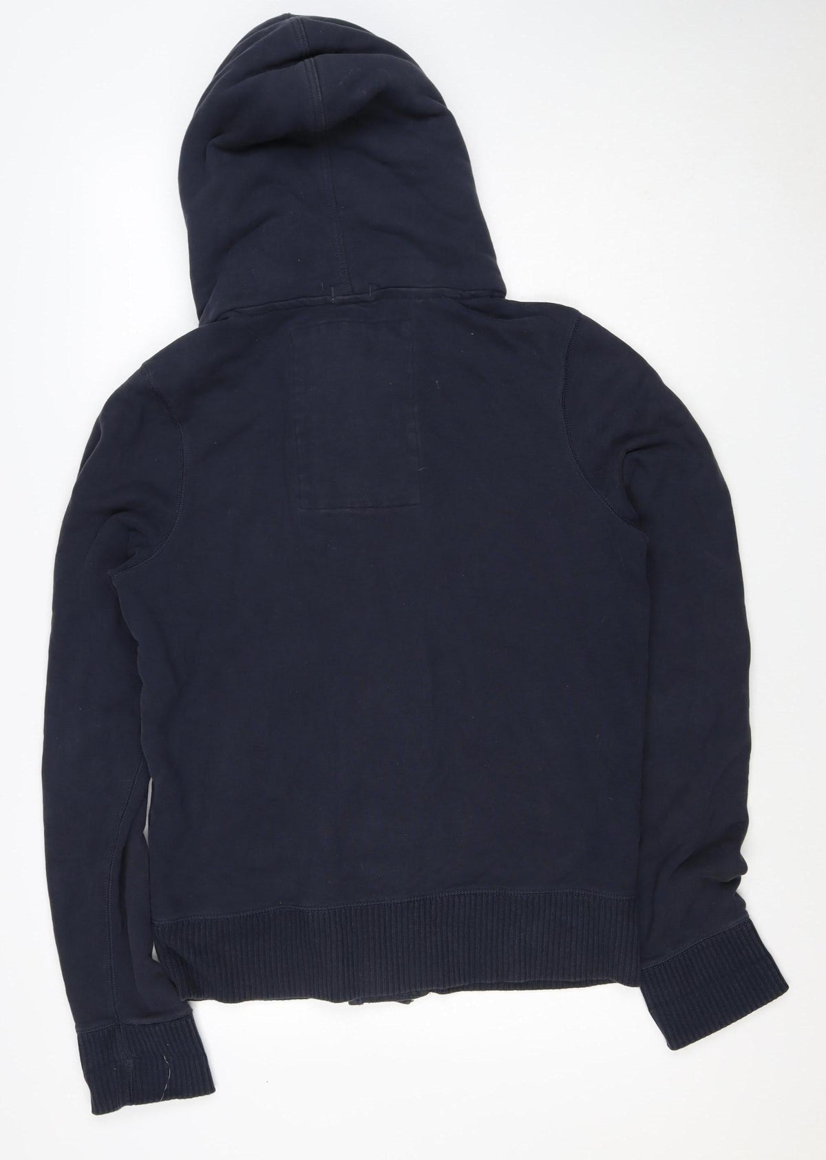 Abercrombie & Fitch Men's Navy L Hooded Button College Jacket