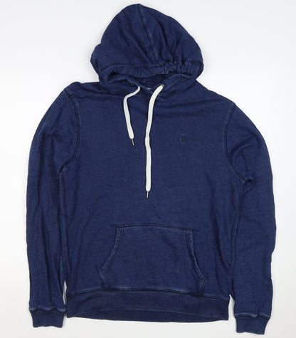 Jack Wills Men's Blue Small Classic Fit Pullover Hoodie Logo