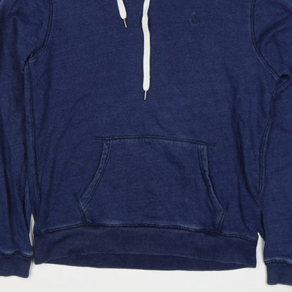 Jack Wills Men's Blue Small Classic Fit Pullover Hoodie Logo