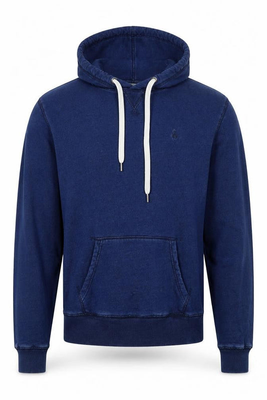 Jack Wills Men's Blue Small Classic Fit Pullover Hoodie Logo