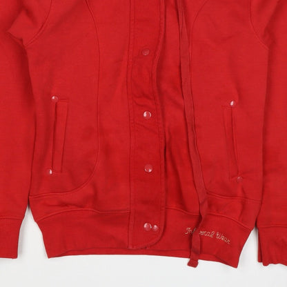 Informal Wear Women’s Red L Full Zip Hooded Sweatshirt