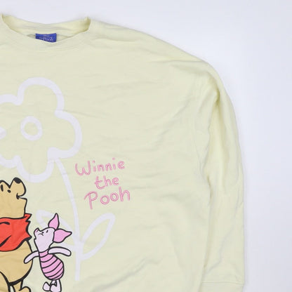 Primark Disney Winnie the Pooh Women Yellow S Pullover Sweatshirt