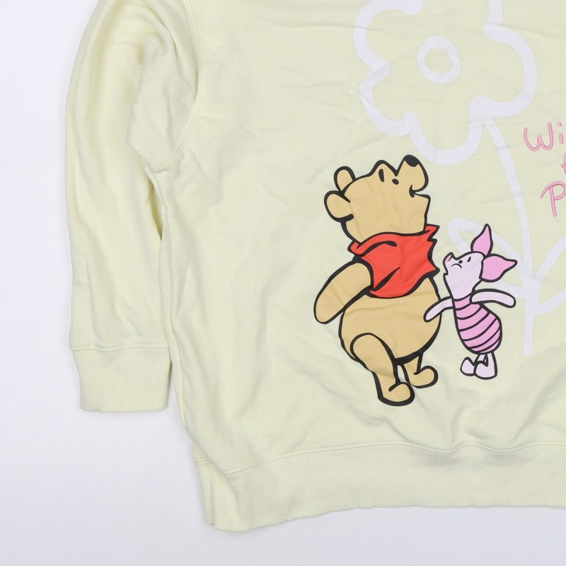 Primark Disney Winnie the Pooh Women Yellow S Pullover Sweatshirt