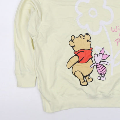 Primark Disney Winnie the Pooh Women Yellow S Pullover Sweatshirt