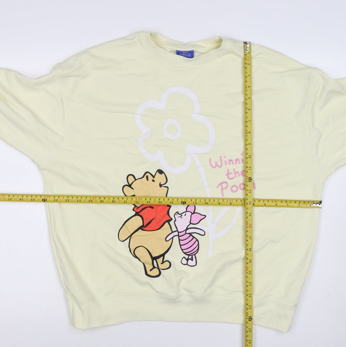 Primark Disney Winnie the Pooh Women Yellow S Pullover Sweatshirt