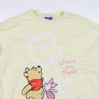 Primark Disney Winnie the Pooh Women Yellow S Pullover Sweatshirt