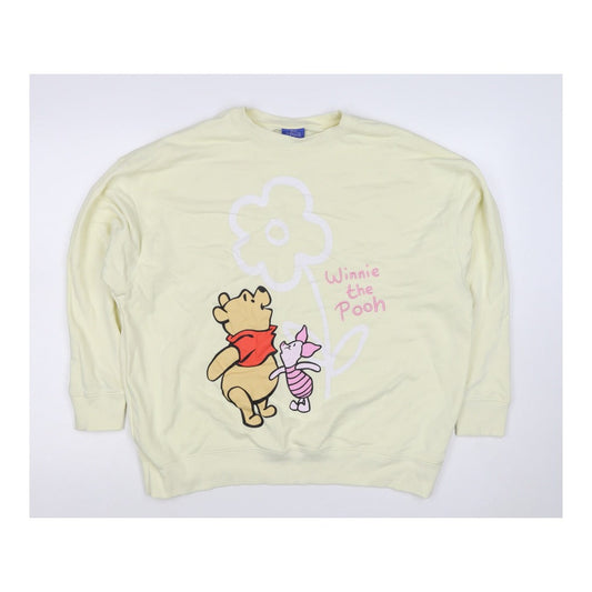Primark Disney Winnie the Pooh Women Yellow S Pullover Sweatshirt