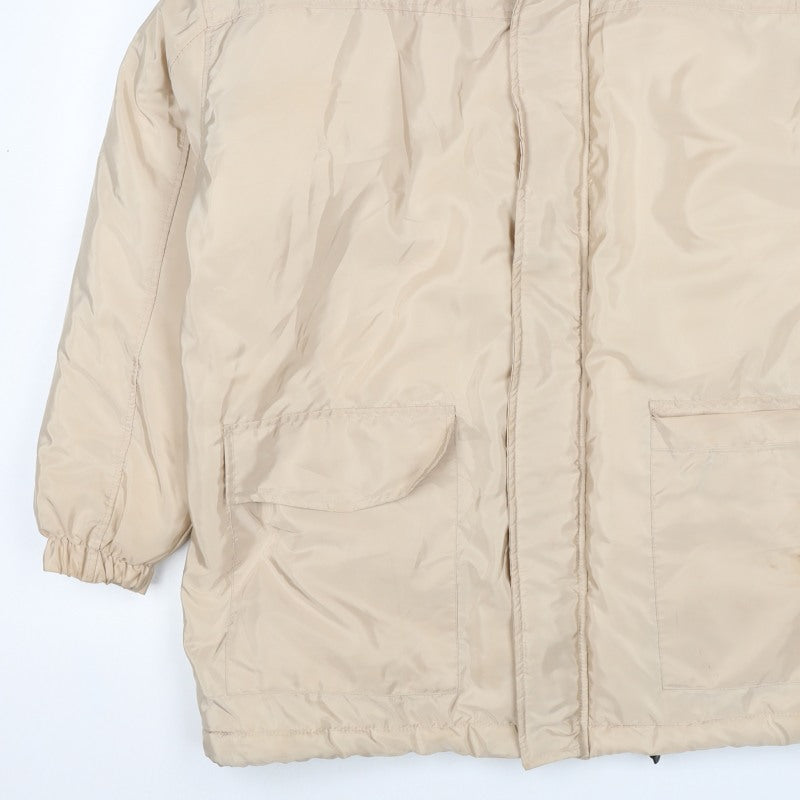 PrettyLittleThing Women's Beige S Puffer Jacket Removable Sleeves