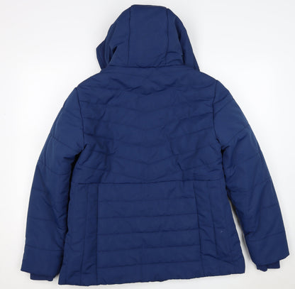 Cotton Traders Women’s Blue Size 16 Hooded Puffer Jacket