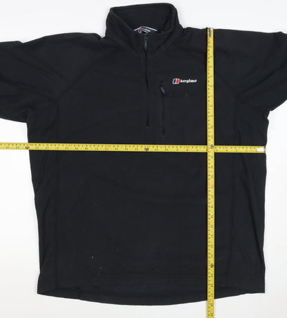 Berghaus Men’s Black XL Fleece Soft Shell 1/4 Zip Outdoor Jacket