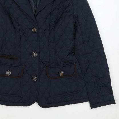 Rocha John Rocha Women’s Blue Size 10 Quilted Padded Jacket
