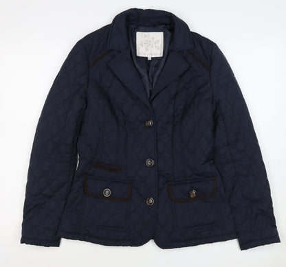 Rocha John Rocha Women’s Blue Size 10 Quilted Padded Jacket