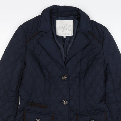 Rocha John Rocha Women’s Blue Size 10 Quilted Padded Jacket